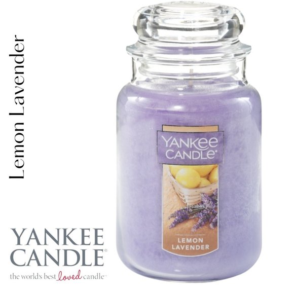 NWT Yankee Candle Large Traditional Round Jar 22 OZ Lemon Lavender